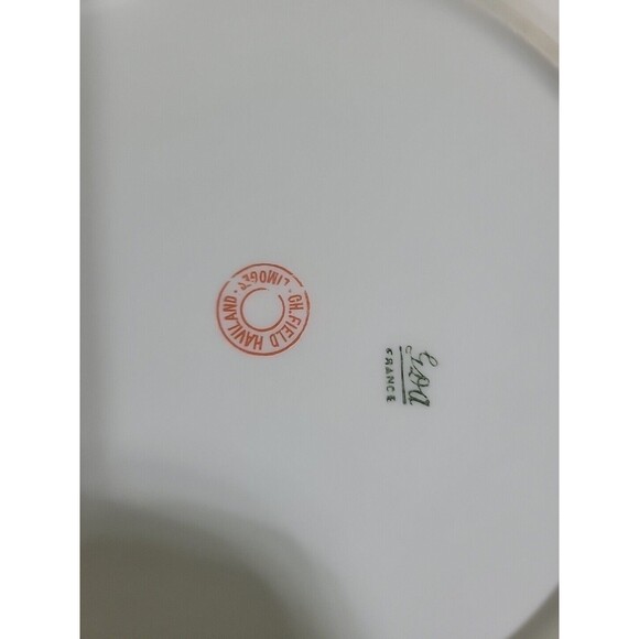 Haviland Limoges Salad Plate Pink Rose 8 1/2”‎ Made In France China Dish - Picture 5 of 5